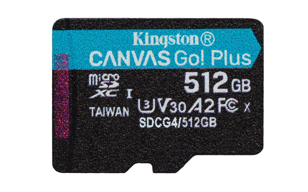 Kingston Canvas Go! Plus microSDXC UHS-I Memory Card 512GB 200MB/s