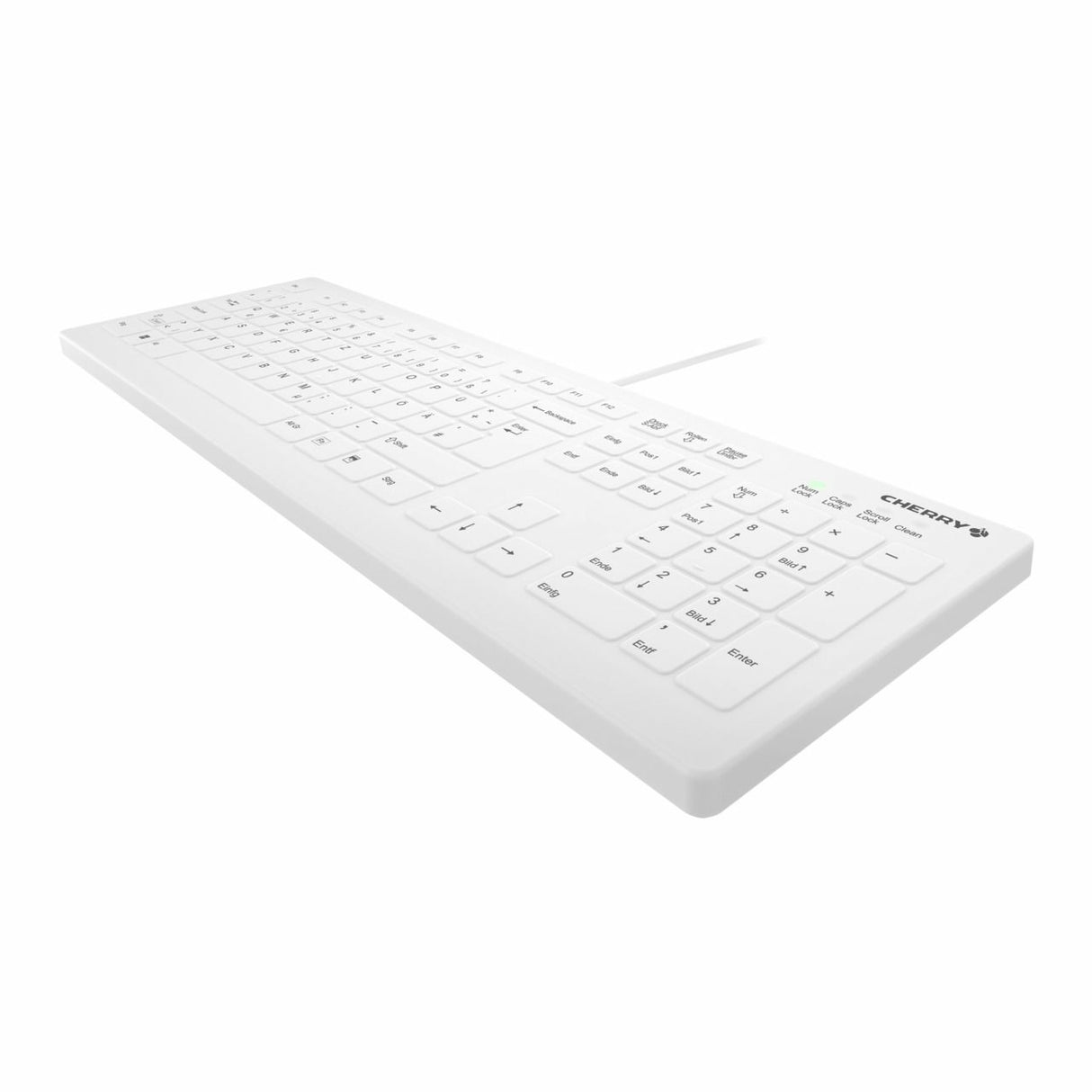 CHERRY AK-C8112 tastatur Medicinsk USB QWERTY Nordisk Hvid