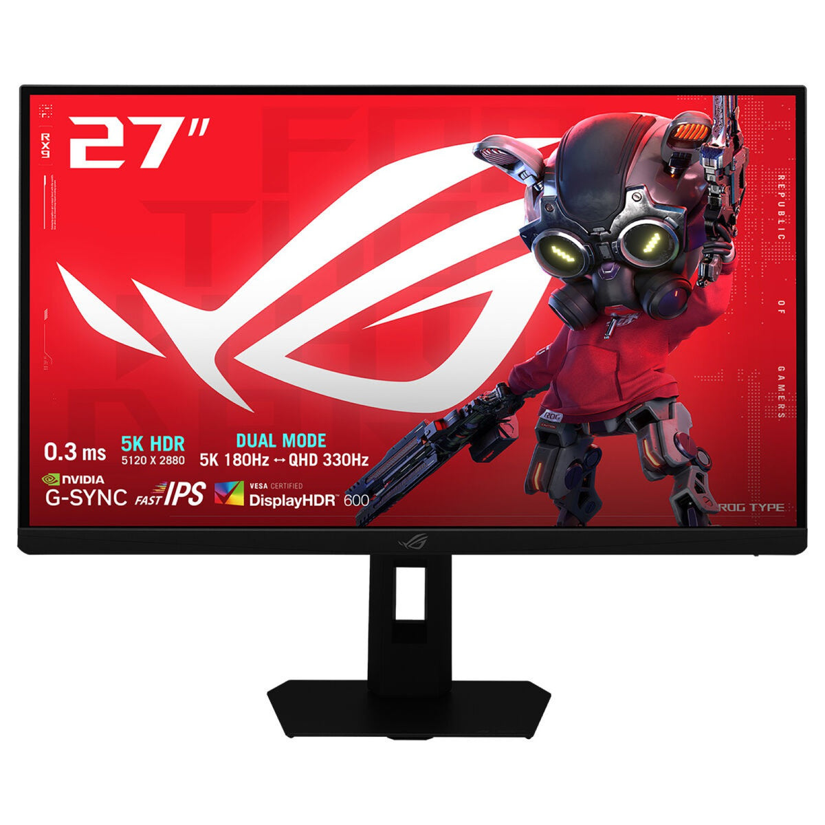 ASUS ROG Strix XG27JCG 27 Fast IPS 5120 x 2880 (5K) HDMI DisplayPort USB-C 180Hz