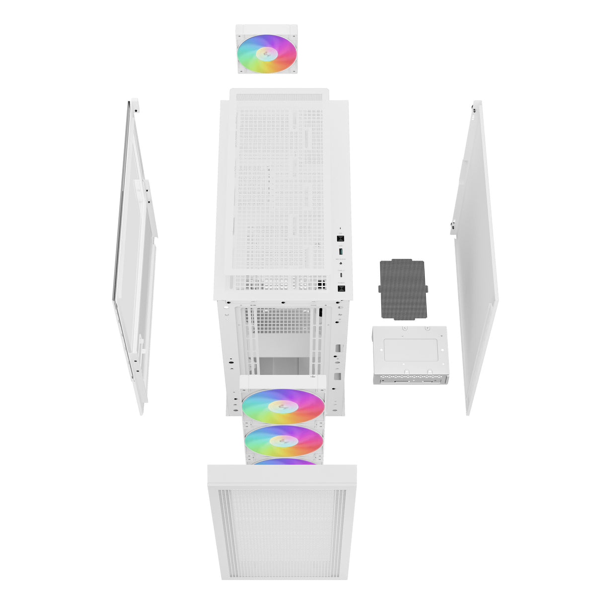 DeepCool CH560 DIGITAL WH Midi Tower Hvid