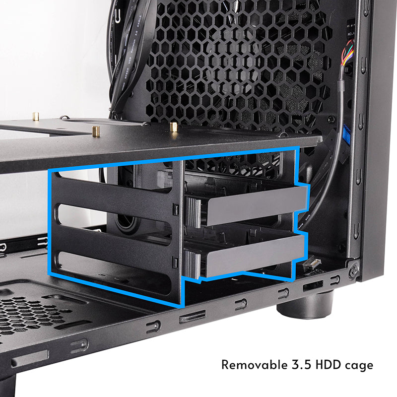 Chieftec The Cube Tower Mini ATX Sort