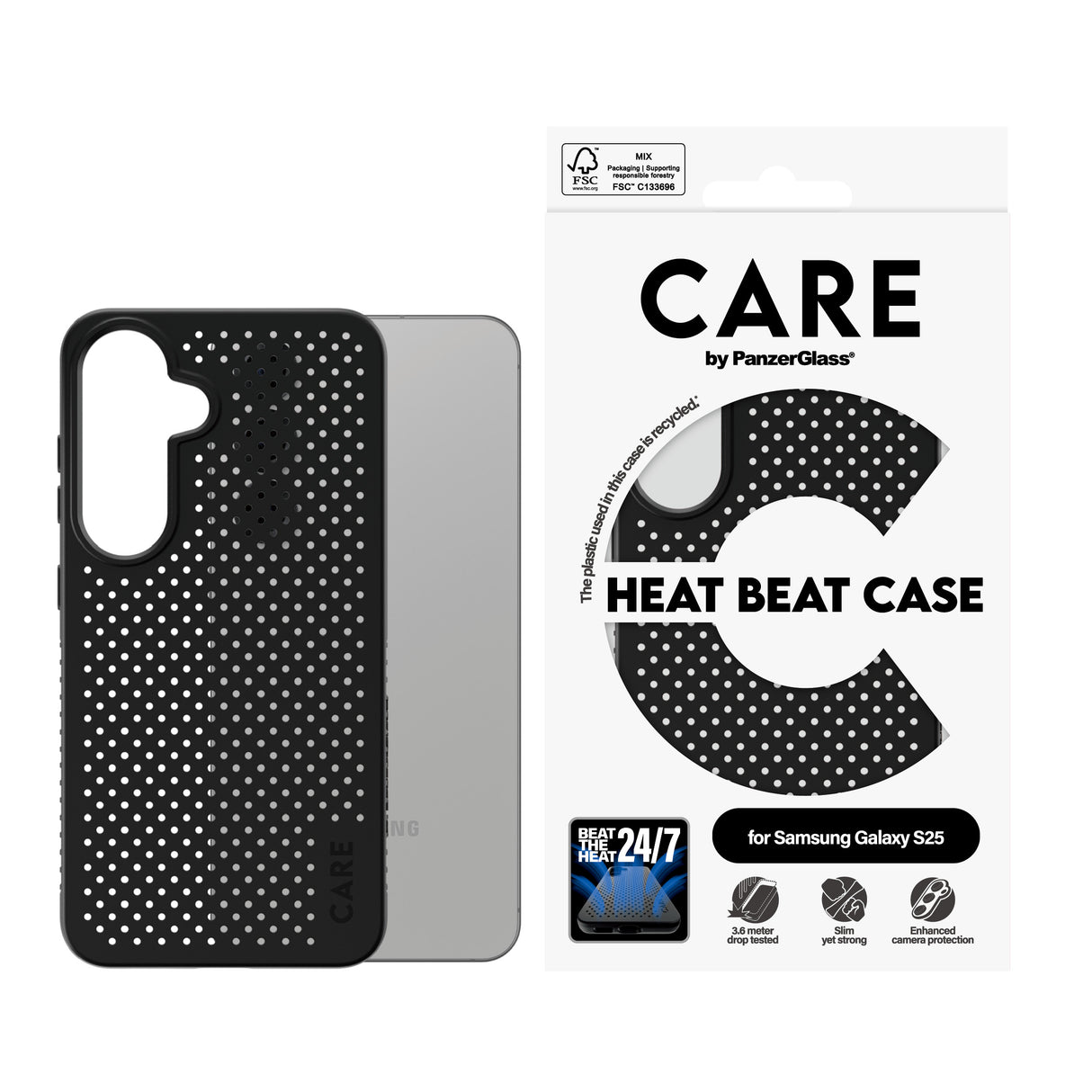 PanzerGlass CARE by ® Feature Case Heat Beat Samsung Galaxy S25