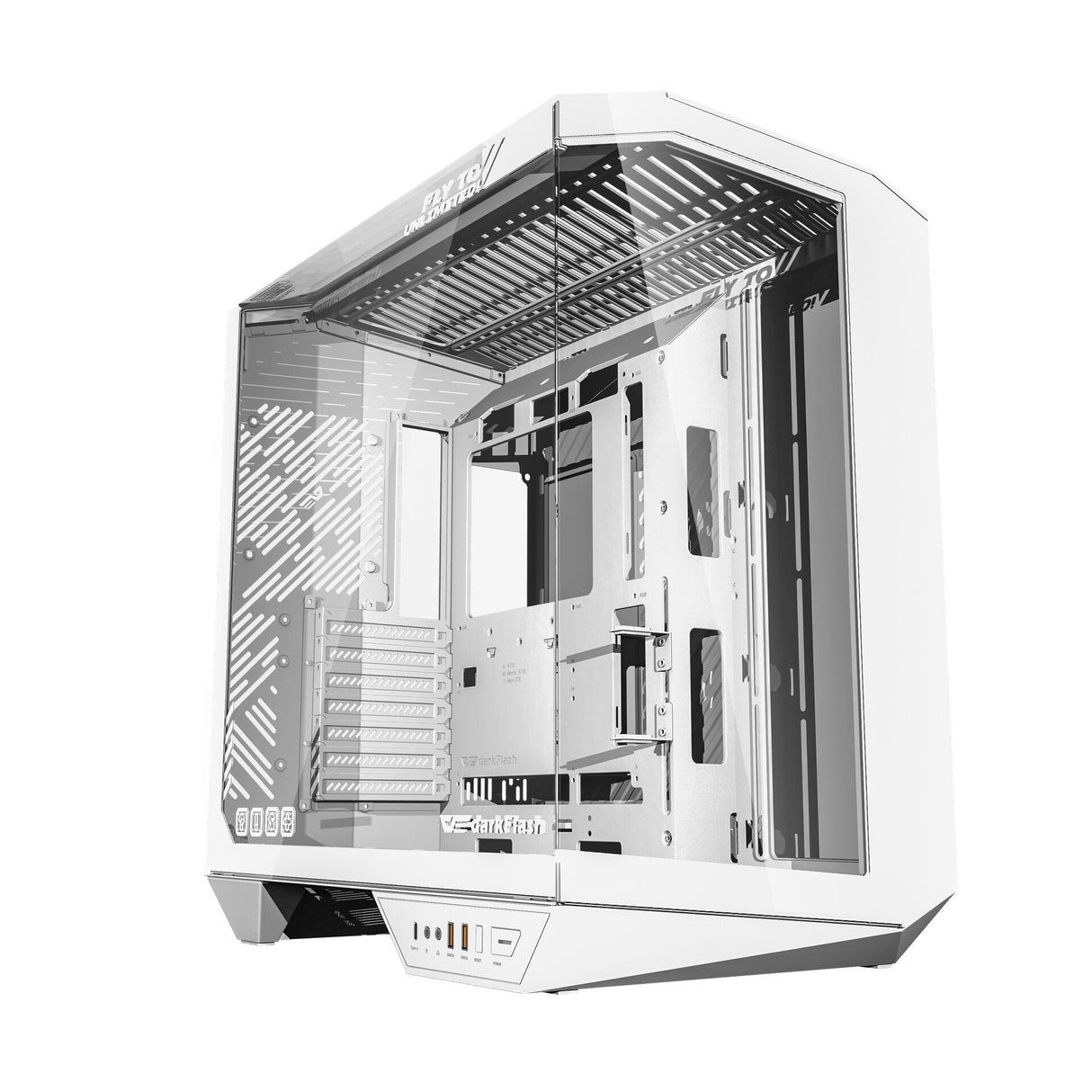 darkFlash DY470 Full Tower Hvid