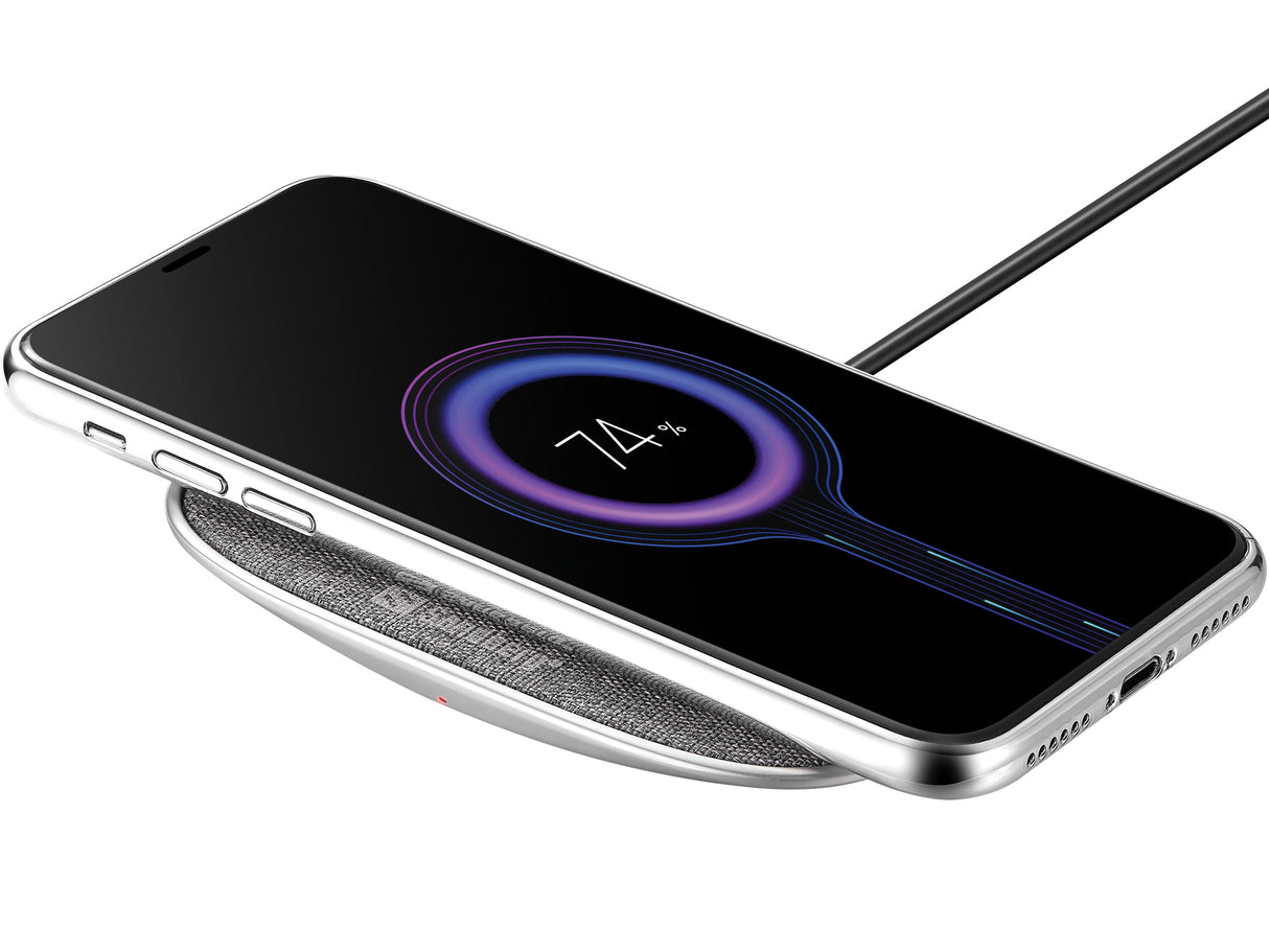 Sandberg Wireless Charger Deck 15W Universel Aluminium, Grå USB Trådløs opladning Indendørs