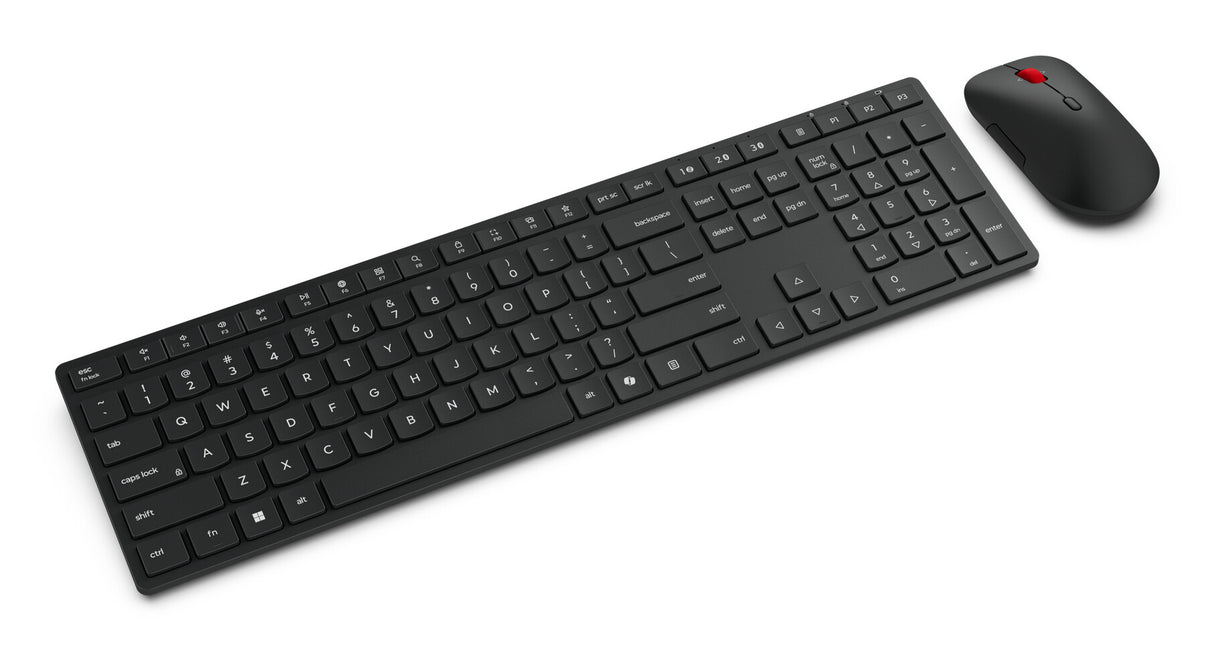 Lenovo 4X31S04848 tastatur Mus inkluderet Kontor RF trådløs + Bluetooth US engelsk Sort