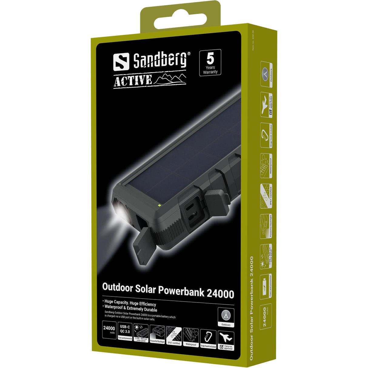 Sandberg Outdoor Solar Powerbank 24000