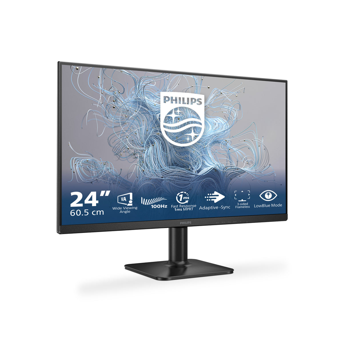 Philips 1000 series 24E2N1100LB/00 computerskærm 60,5 cm (23.8") 1920 x 1080 pixel Fuld HD LCD Sort