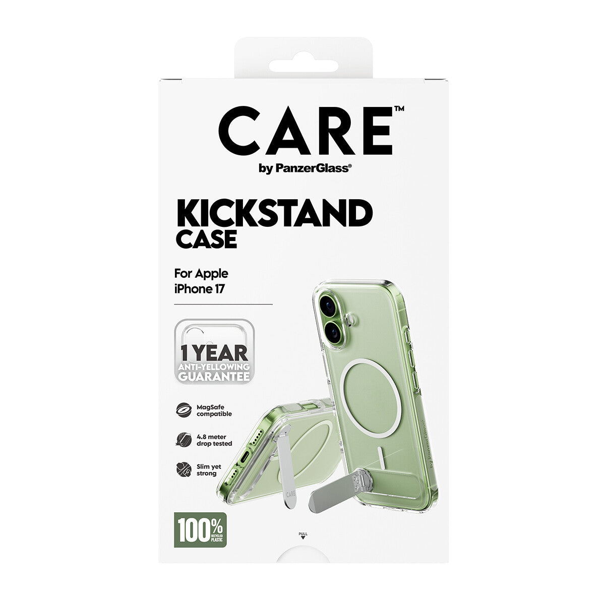 PanzerGlass CARE™ by ® Kickstand Case Transparent m. MagSafe iPhone 17