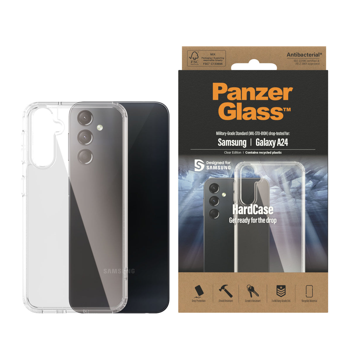 PanzerGlass ® HardCase Transparent Samsung Galaxy A24