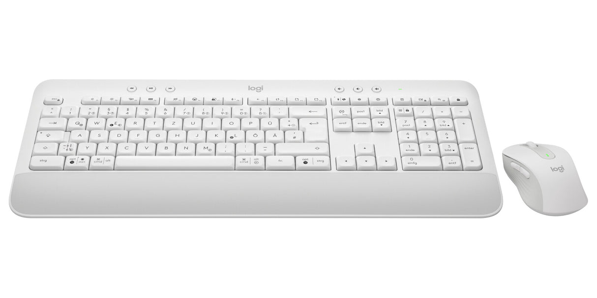 Logitech 920-011022 tastatur Mus inkluderet Kontor Bluetooth QWERTZ Tysk Hvid