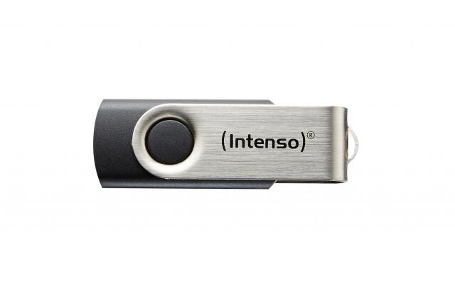 Intenso Basic Line USB-nøgle 64 GB USB Type-A 2.0 Sort, Sølv