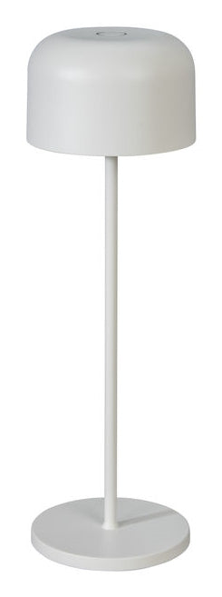 Konstsmide Lille hvid bordlampe portable