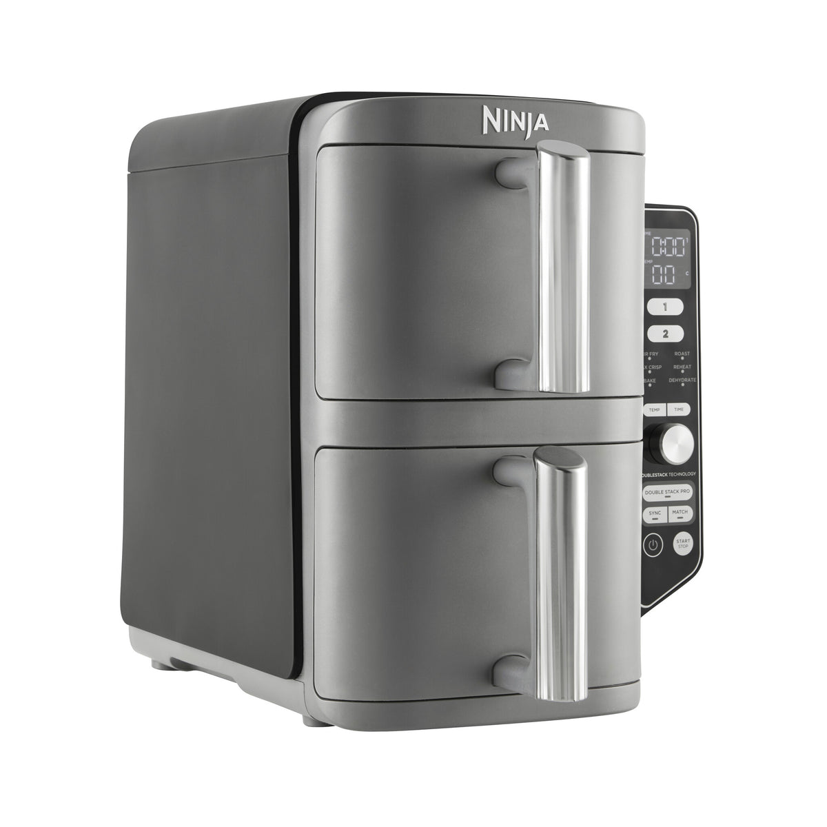 Ninja SL400EU frituregryde Dobbelt 9,5 L 2470 W Varmluftsteger Sort, Grå