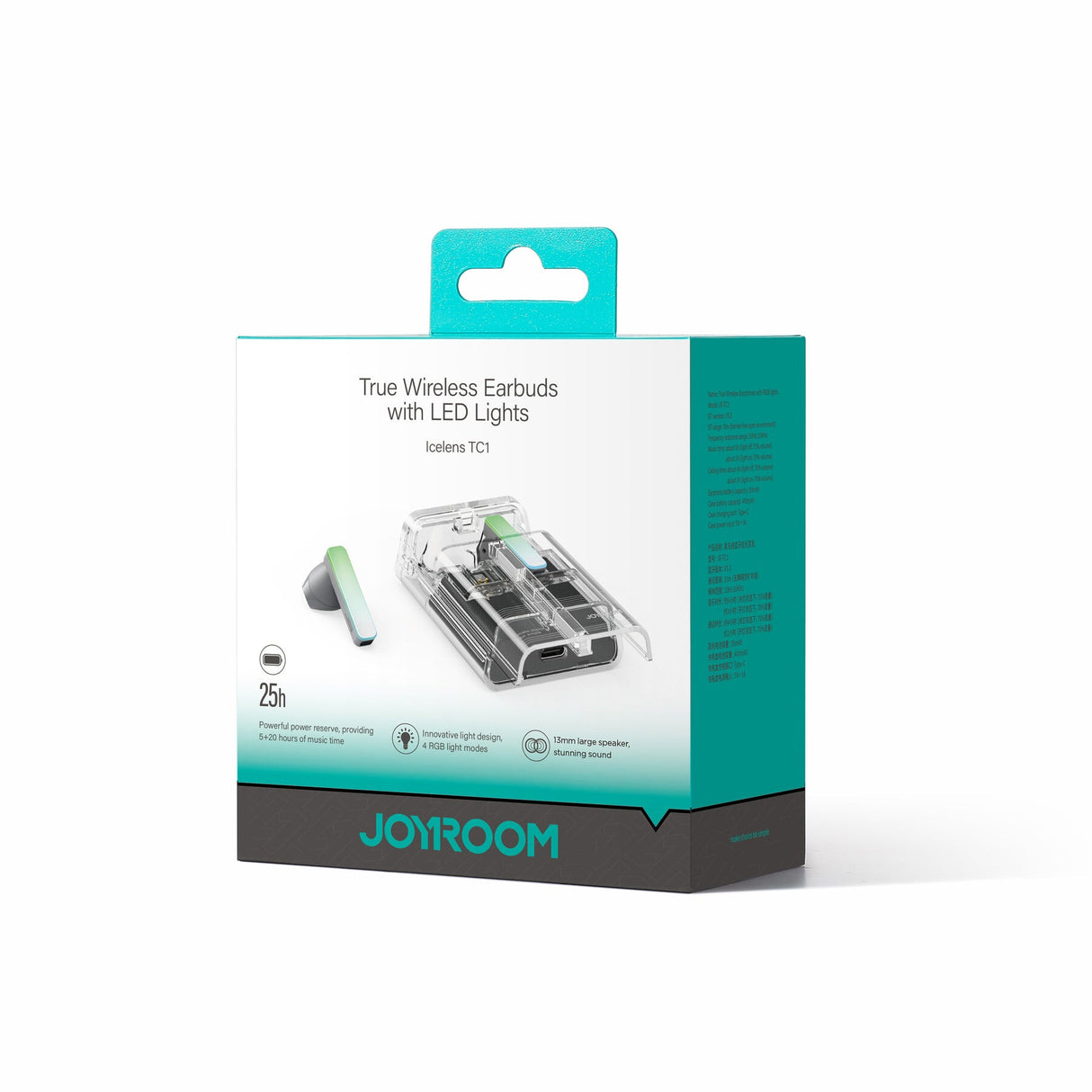 JOYROOM JR-TC1 Headset True Wireless Stereo (TWS) I ørerne Opkald/musik Bluetooth Sort