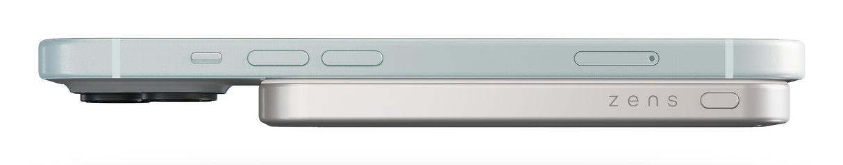 ZENS Pro 1 Slim 5000 mAh Trådløs opladning Hvid