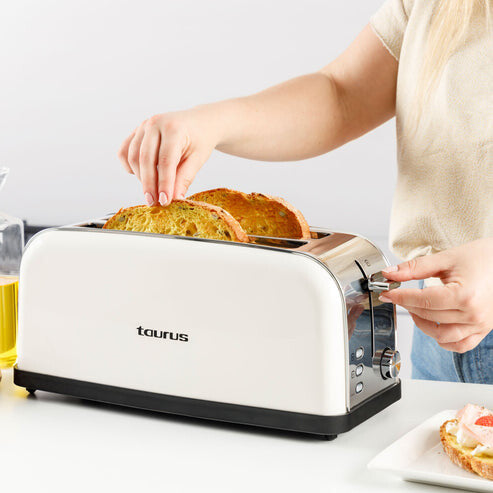 Taurus Vintage Cream 7 2 skive(r) 1500 W Cremefarvet, Rustfrit stål, Grå