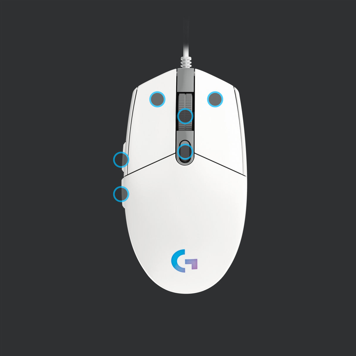 Logitech G 910-005797 mus Spil Højre hånd USB Type-A 8000 dpi