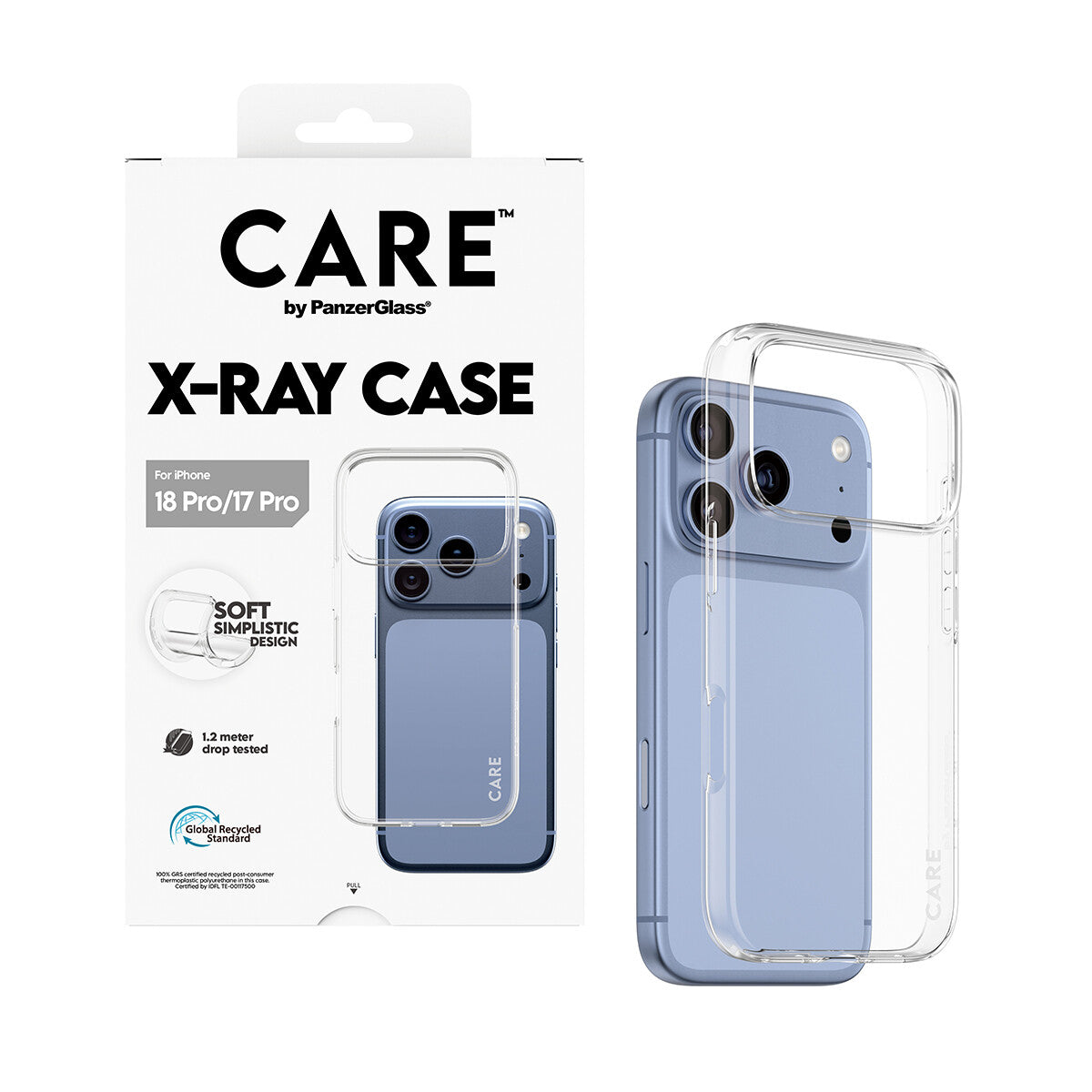 CARE by PanzerGlass X-Ray Beskyttelsescover Termoplastisk polyuretan (TPU) Apple iPhone 17 Pro, 18 Pro
