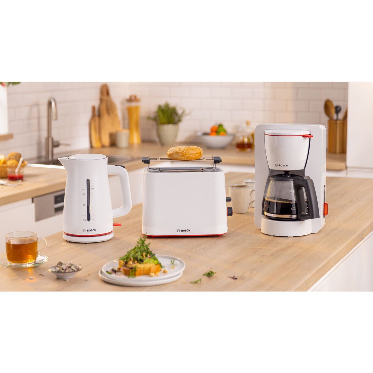 Bosch TAT3M121 brødrister 4 skive(r) 950 W Hvid