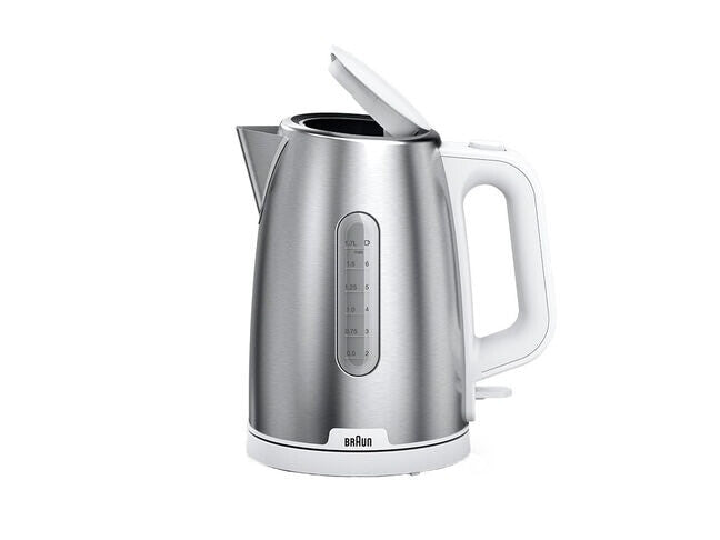 Braun WK 1500 elkedel 1,7 L 2200 W Rustfrit stål, Hvid