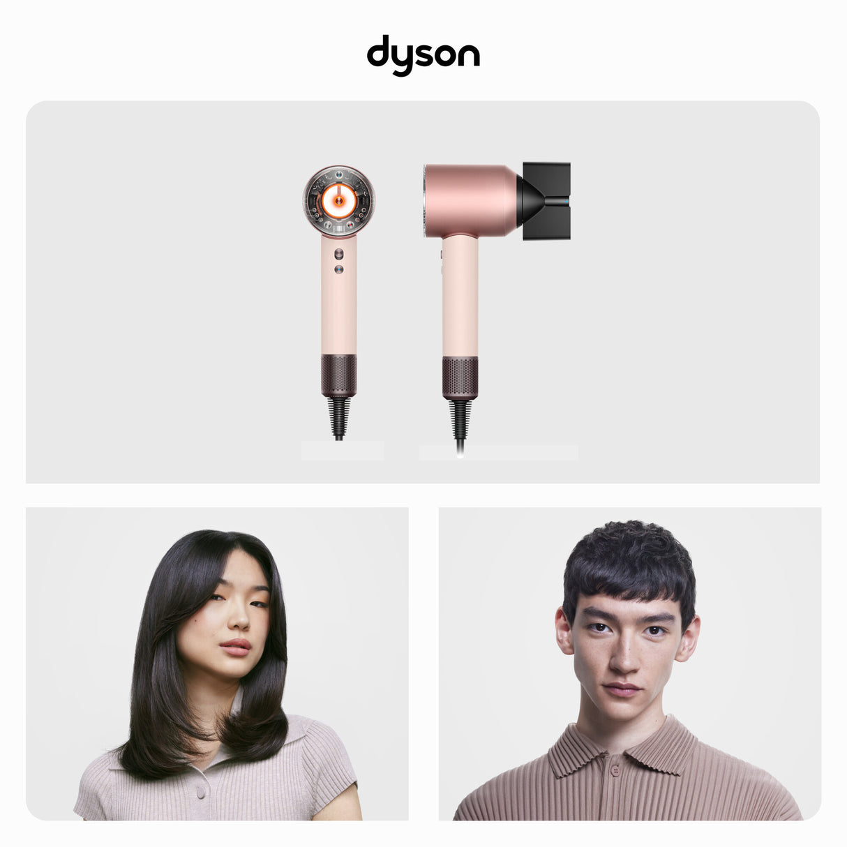 Dyson Supersonic Nural hårtørrer 1600 W Lyserød, Roseguld