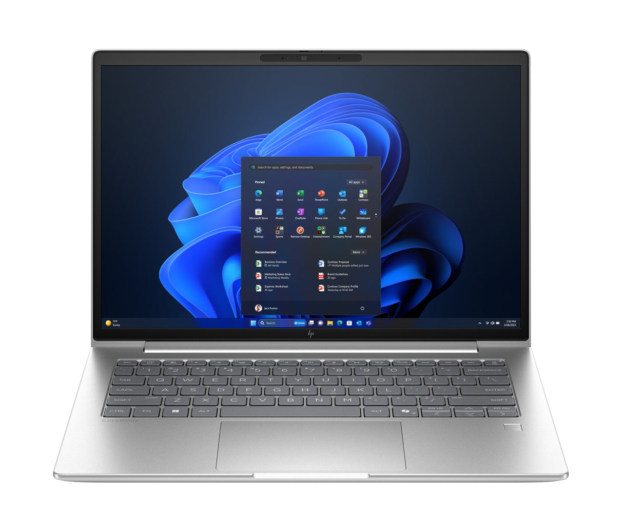 HP EliteBook 6 G1i Intel Core Ultra 5 225U Laptop 35,6 cm (14") WUXGA 16 GB DDR5-SDRAM 512 GB SSD Wi-Fi 7 (802.11be) Windows 11 Pro AI PC Sølv