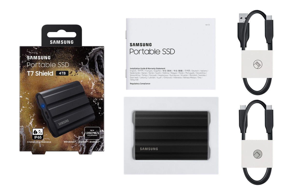 Samsung MU-PE4T0S 4 TB USB Type-C 3.2 Gen 2 (3.1 Gen 2) Sort