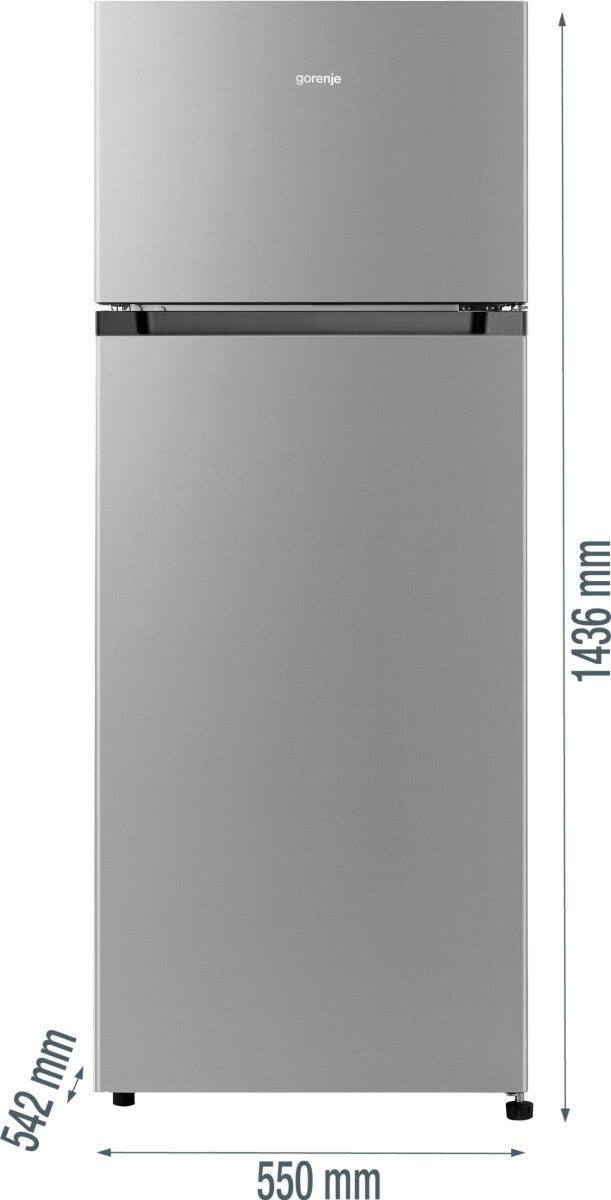 Gorenje RF414EPS4 Fritstående 206 L Grå, Metallic