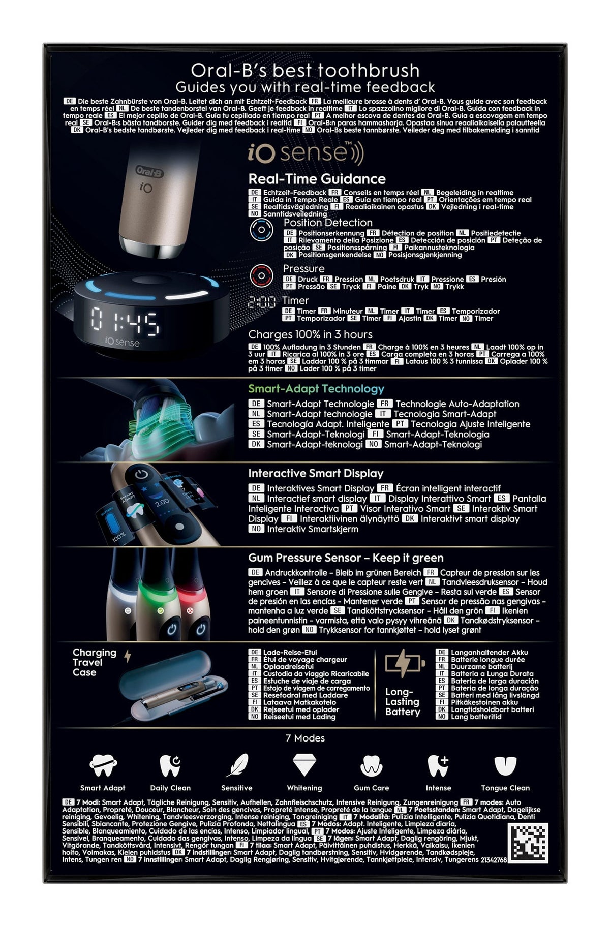 Oral-B iO Series 10 Ultimate Lunar Gold Limited Edition Elektrisk tandbørste