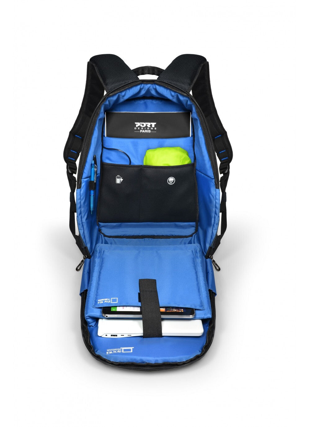 Port Designs Chicago Evo 39,6 cm (15.6") Rygsæk Sort
