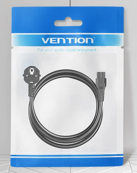 Vention ZCKBAC el-ledning Sort 1,8 m Strømstik type F IEC C5