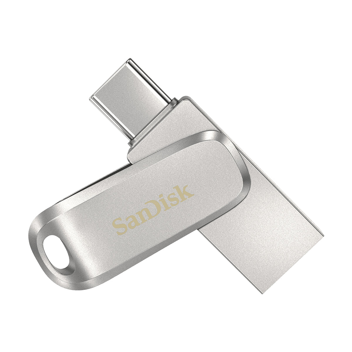 SanDisk Ultra Dual Drive Luxe 256GB USB 3.1 Gen 1 / USB-C USB stick Sølv