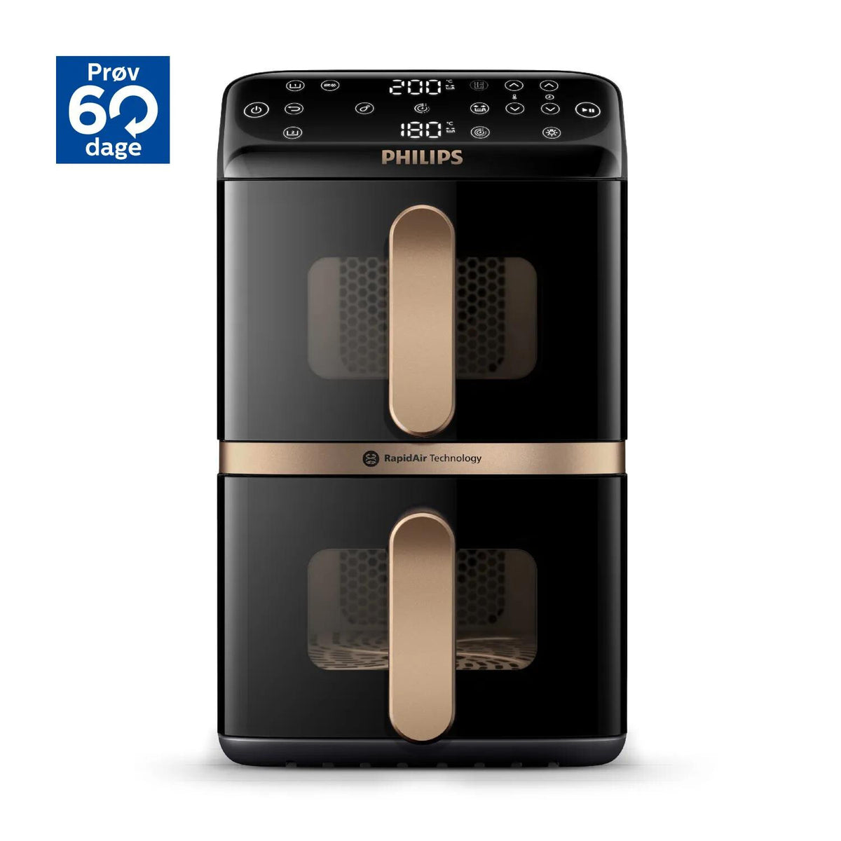 Philips 4000 Series NA462 Dobbelt varmluftssteger 2.75kW Sort/mørk grå