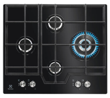 Electrolux KGG6456K Sort Indbygget 59 cm Gaskomfur 4 zone(s)