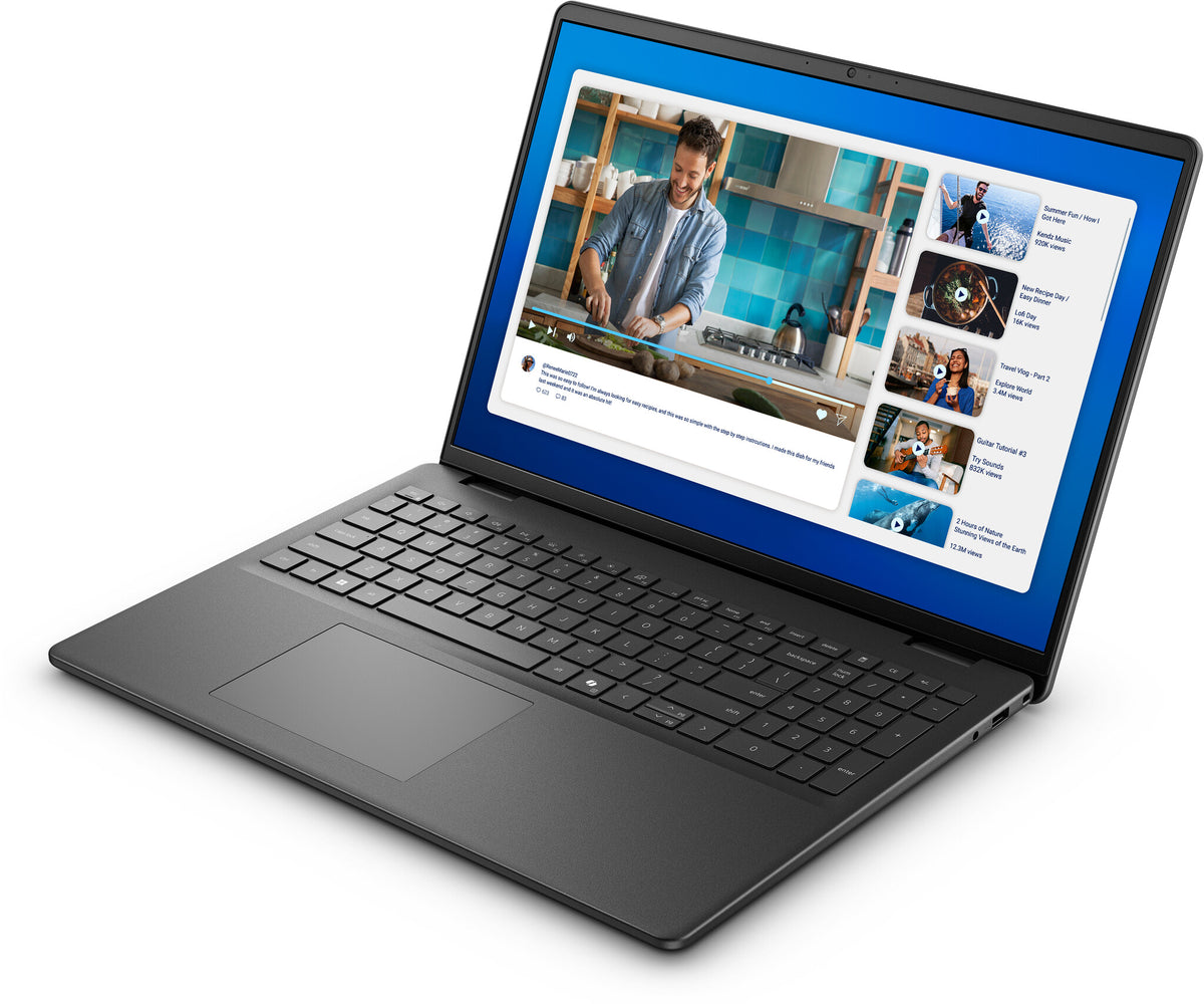 DELL DC16250 Intel Core 5 120U Laptop 40,6 cm (16") Full HD+ 8 GB DDR5-SDRAM 512 GB SSD Wi-Fi 6 (802.11ax) Windows 11 Pro Sort