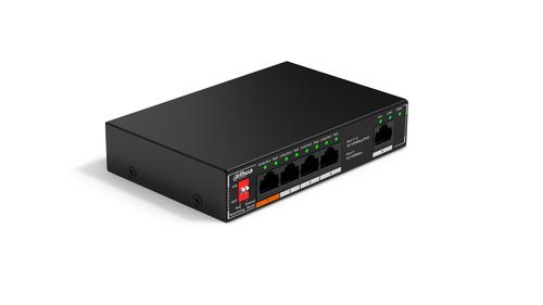 Dahua Technology PoE SF1005P Unmanaged L2 Fast Ethernet (10/100) Power over Ethernet (PoE) Black