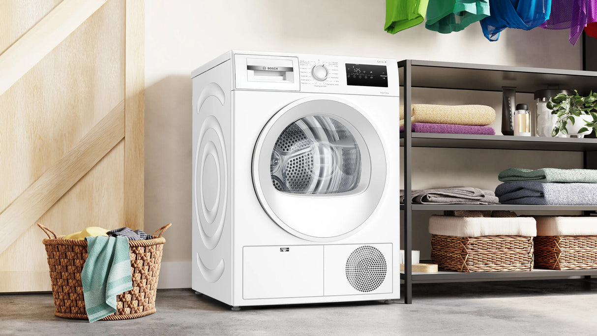 Bosch Serie 4 WTH85V0MSN tørretumbler Fritstående Front-læsning 8 kg Hvid