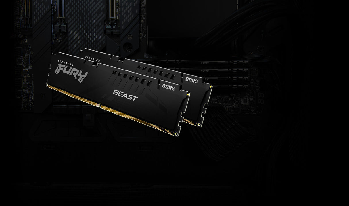 Kingston Technology FURY Beast 16GB 6000MT/s DDR5 CL36 DIMM (sæt med 2) Black EXPO