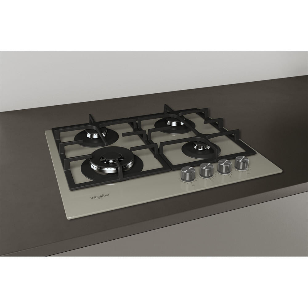 Whirlpool AKTL 629/S Sølv Indbygget Gaskomfur 4 zone(s)