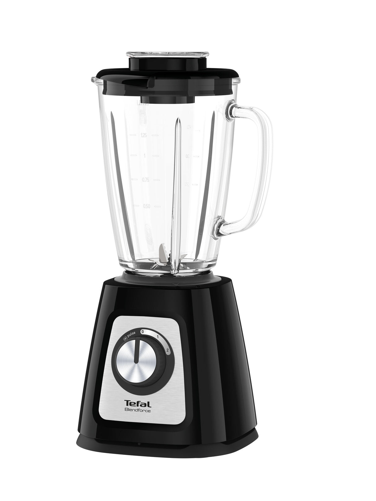 Tefal BlendForce II BL4388 blender 1,25 L Bordplade blender 800 W Sort, Børstet stål