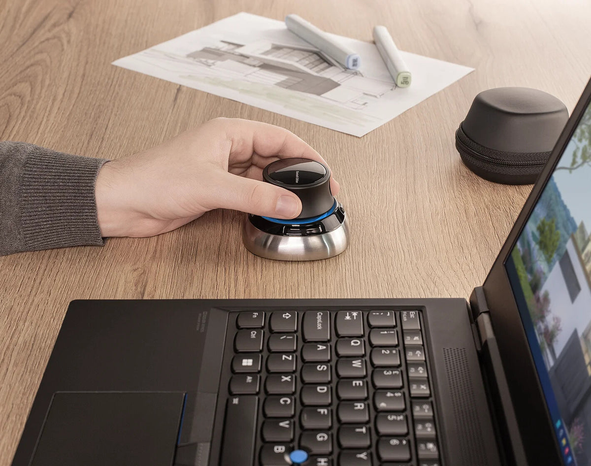 3Dconnexion SpaceMouse Wireless Trådløs Sort Sølv