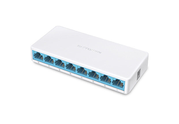 Mercusys MS108 netværksswitch Ikke administreret Fast Ethernet (10/100) Hvid