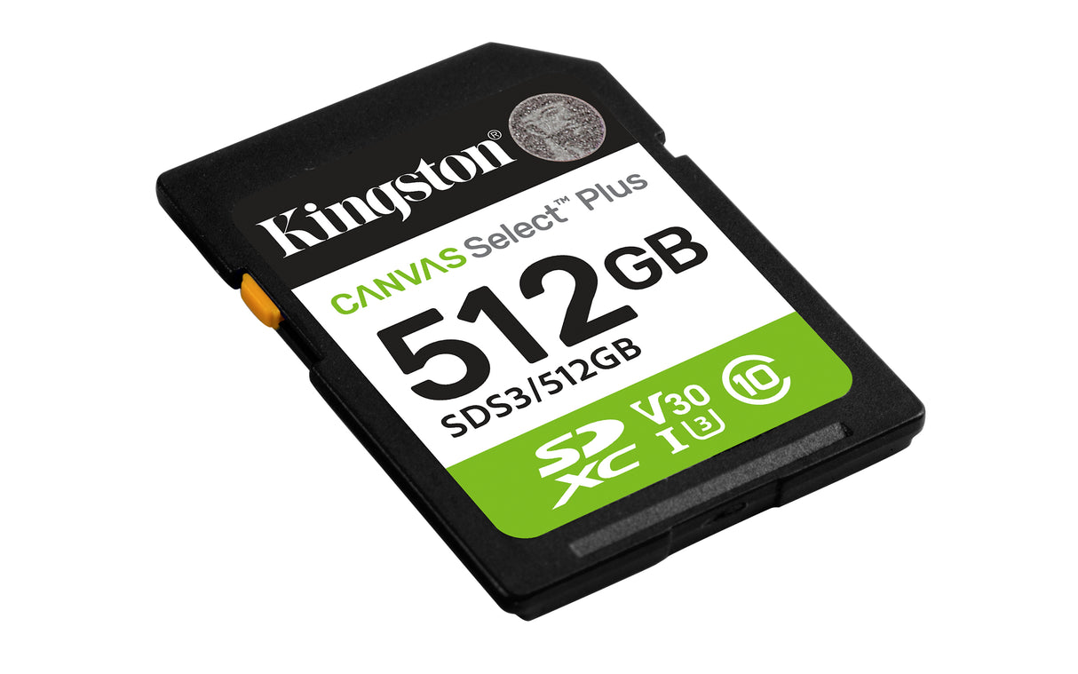 Kingston Technology Canvas Select Plus Gen3 SD 512GB 150 MB/s