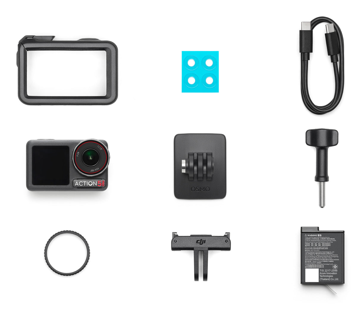 DJI Osmo Action 5 Pro Standard Combo kamera til actionsport 40 MP 4K Ultra HD CMOS 25,4 / 1,3 mm (1 / 1.3") Wi-Fi 300 g