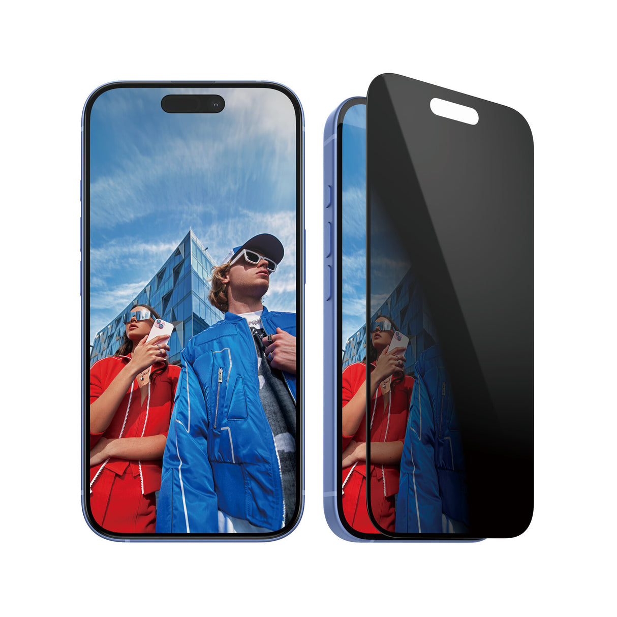 PanzerGlass ® 2-Way Privacy Skærmbeskyttelse iPhone 16 | 15 | Ultra-Wide Fit | Bulk
