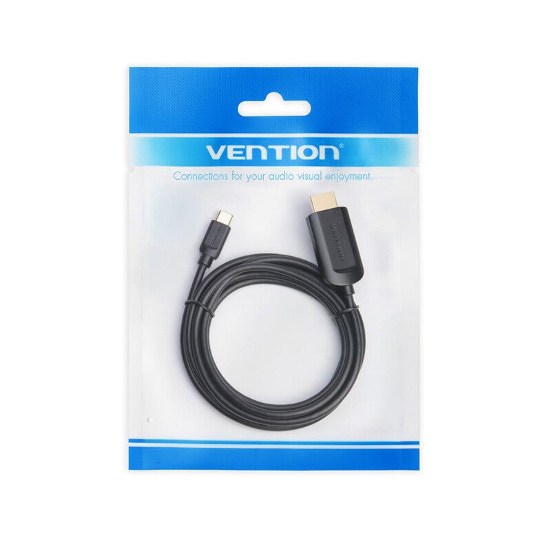 Vention CGUBG videokabel adapter 1,5 m USB Type-C HDMI Sort