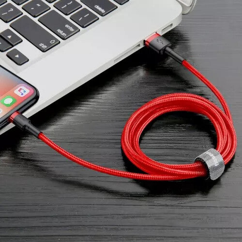 Baseus CALKLF-A09 Lightning kabel 0,5 m Rød