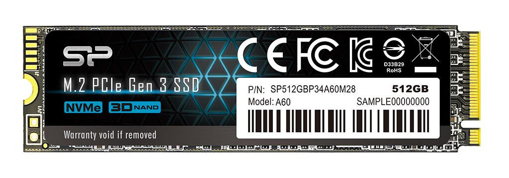 Silicon Power P34A60 512 GB M.2 PCI Express NVMe SLC