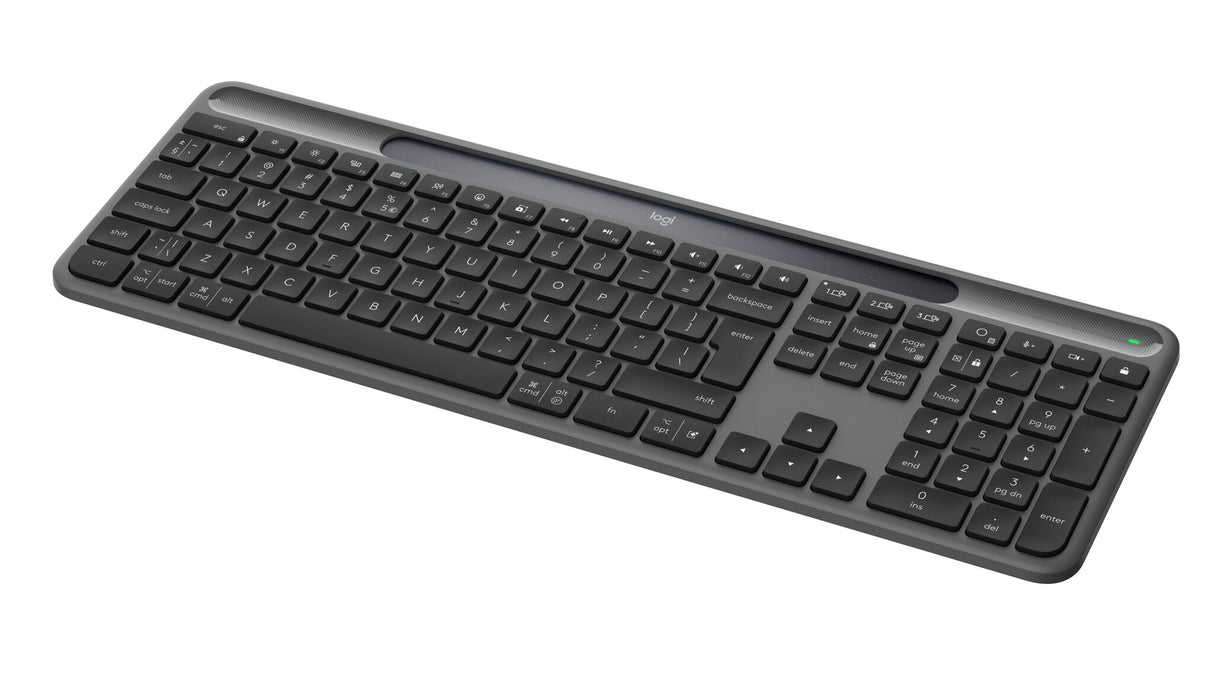 Logitech Signature Slim Solar+ K980 tastatur Universel RF trådløs + Bluetooth QWERTY UK international Grafit