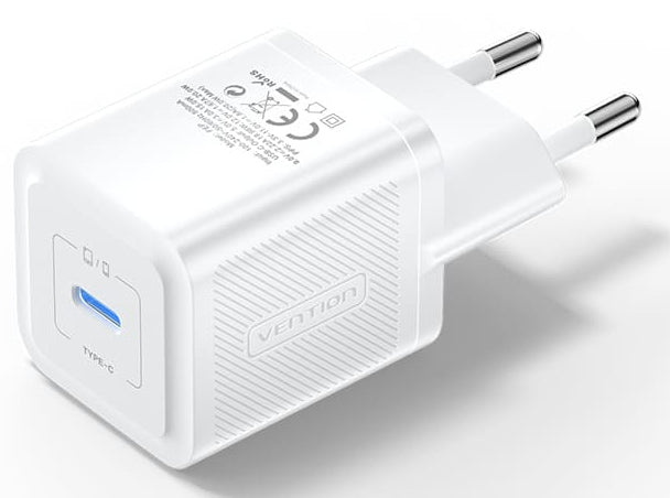 Vention FEPW0-EU oplader til mobil enhed Hovedtelefoner, Smartphone, SmartWatch, Tablet Hvid Vekselstrøm Hurtig opladning Indendørs